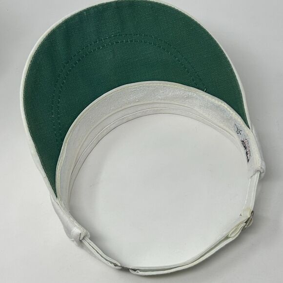 Vintage Ping Karsten Golf Visor Hat Cap Golfing Golfer USA Made Strapback White - Picture 4 of 15